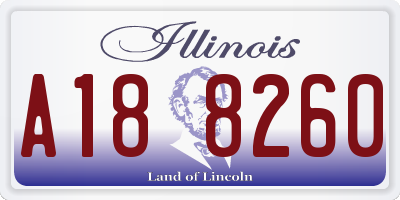 IL license plate A188260