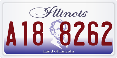 IL license plate A188262