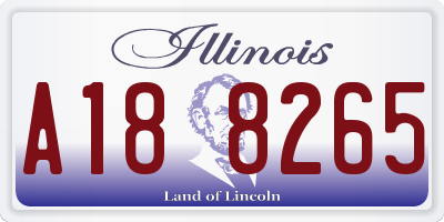 IL license plate A188265