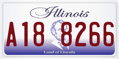 IL license plate A188266