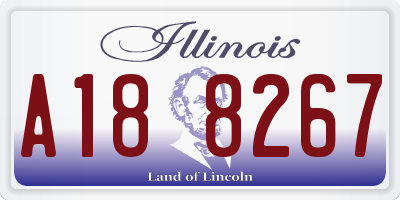 IL license plate A188267