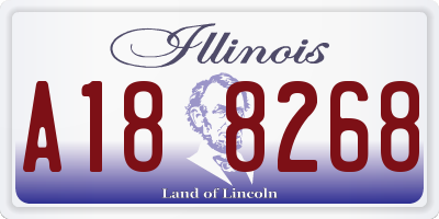 IL license plate A188268