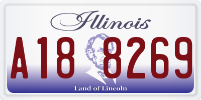 IL license plate A188269