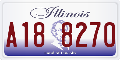 IL license plate A188270