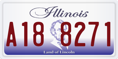 IL license plate A188271