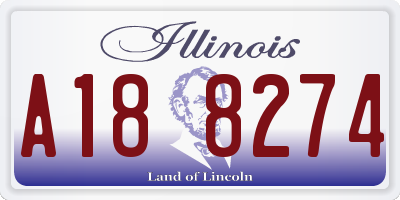IL license plate A188274