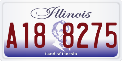 IL license plate A188275