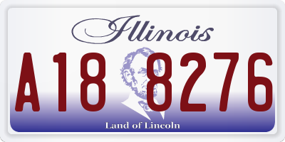 IL license plate A188276