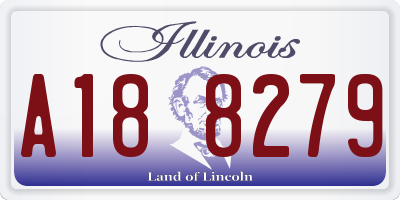 IL license plate A188279
