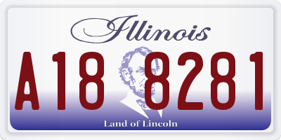 IL license plate A188281