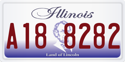 IL license plate A188282