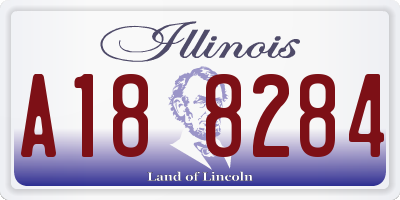 IL license plate A188284