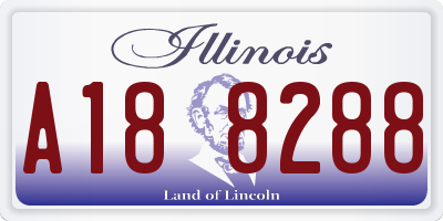 IL license plate A188288