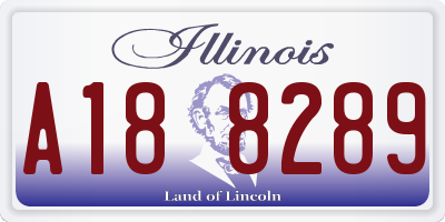 IL license plate A188289