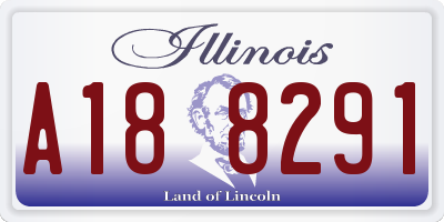 IL license plate A188291