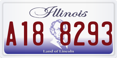 IL license plate A188293