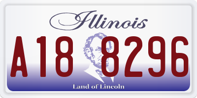 IL license plate A188296