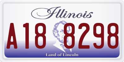 IL license plate A188298