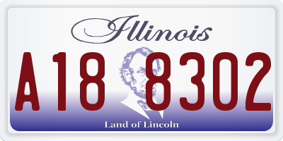 IL license plate A188302