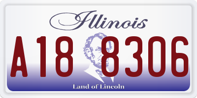 IL license plate A188306