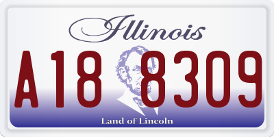 IL license plate A188309