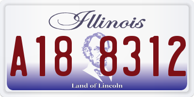 IL license plate A188312
