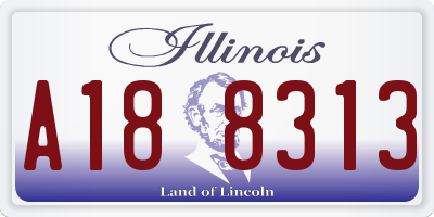 IL license plate A188313