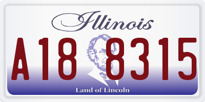 IL license plate A188315