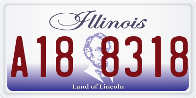 IL license plate A188318