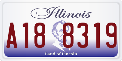 IL license plate A188319