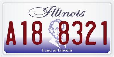 IL license plate A188321