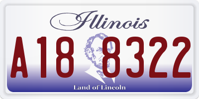 IL license plate A188322