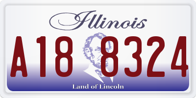 IL license plate A188324