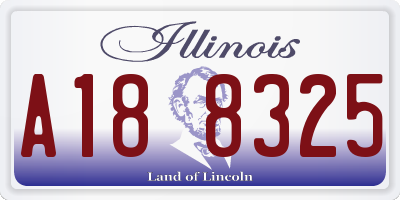 IL license plate A188325