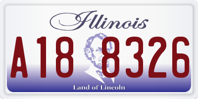 IL license plate A188326