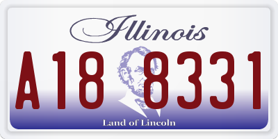 IL license plate A188331