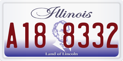 IL license plate A188332