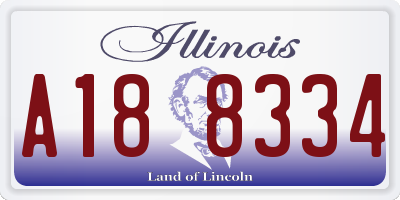 IL license plate A188334