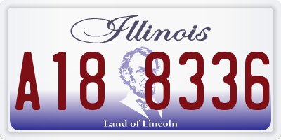IL license plate A188336