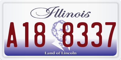 IL license plate A188337