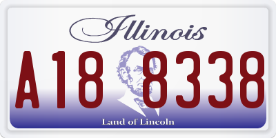IL license plate A188338
