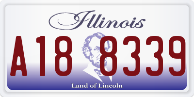 IL license plate A188339
