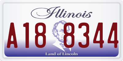 IL license plate A188344
