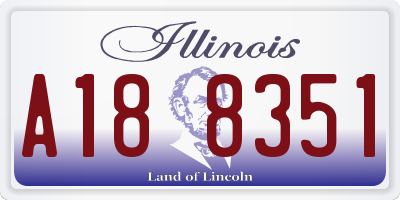 IL license plate A188351
