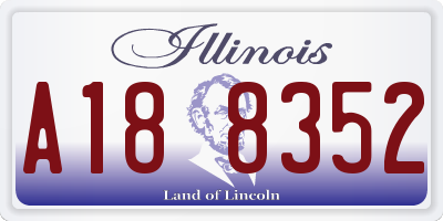 IL license plate A188352