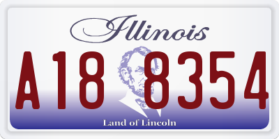 IL license plate A188354
