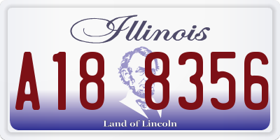 IL license plate A188356