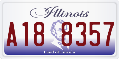 IL license plate A188357