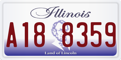 IL license plate A188359