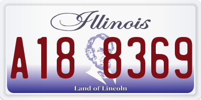 IL license plate A188369